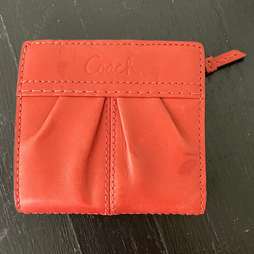 COACH Orange Wallet Billfold
